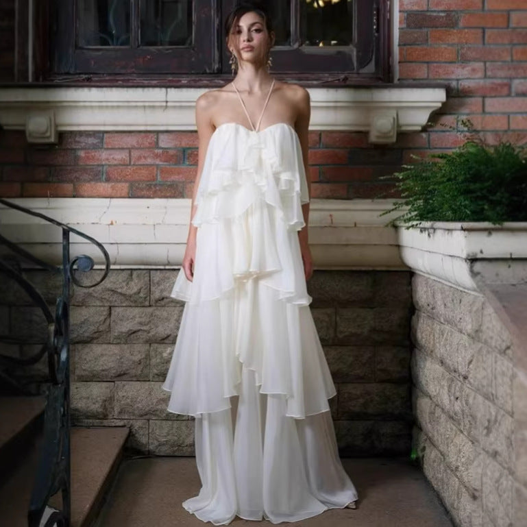Anacapri Volant Maxi Dress