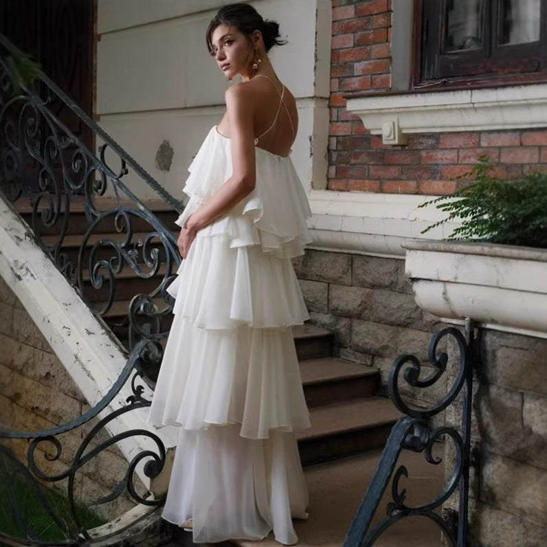 Anacapri Volant Maxi Dress